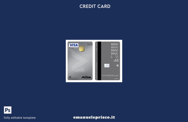 stile verificato modello di carta verticale di credito classica per visto Mozamb